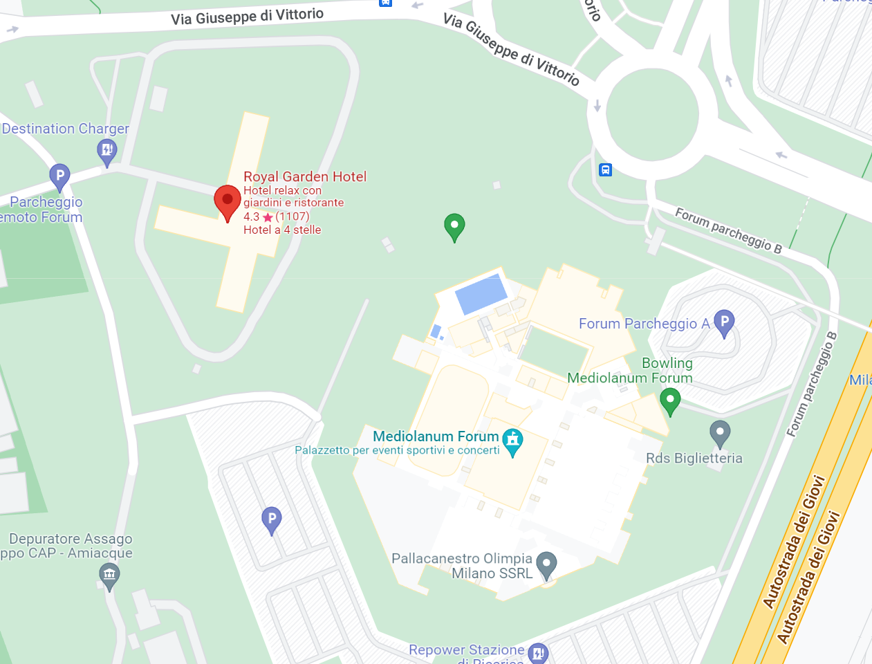 Mappa del Royal Garden - Luogo delle riunioni